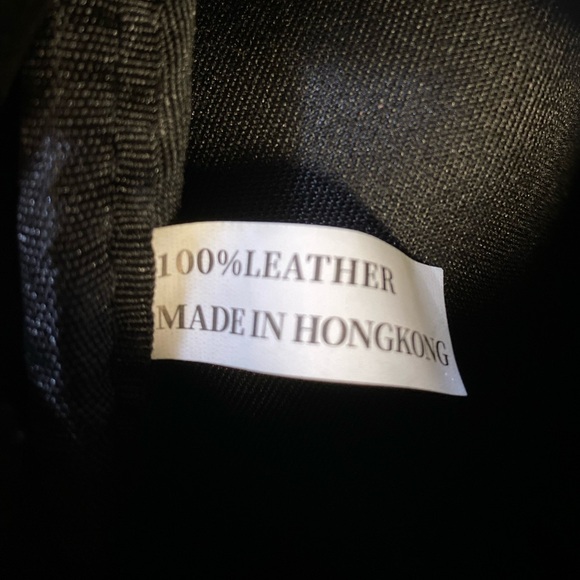 NWT 100% Leather Francesca’s Black Gold Stud Chain Faux Suede Bucket Bag Purse - Picture 2 of 3